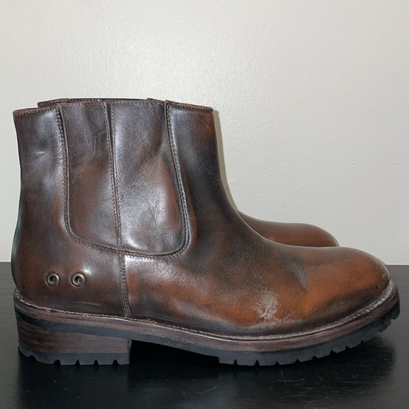 Freebird By Steven Ankle Boot Mens 12. Brown Distress Leather. Style is Dean. - Picture 9 of 14